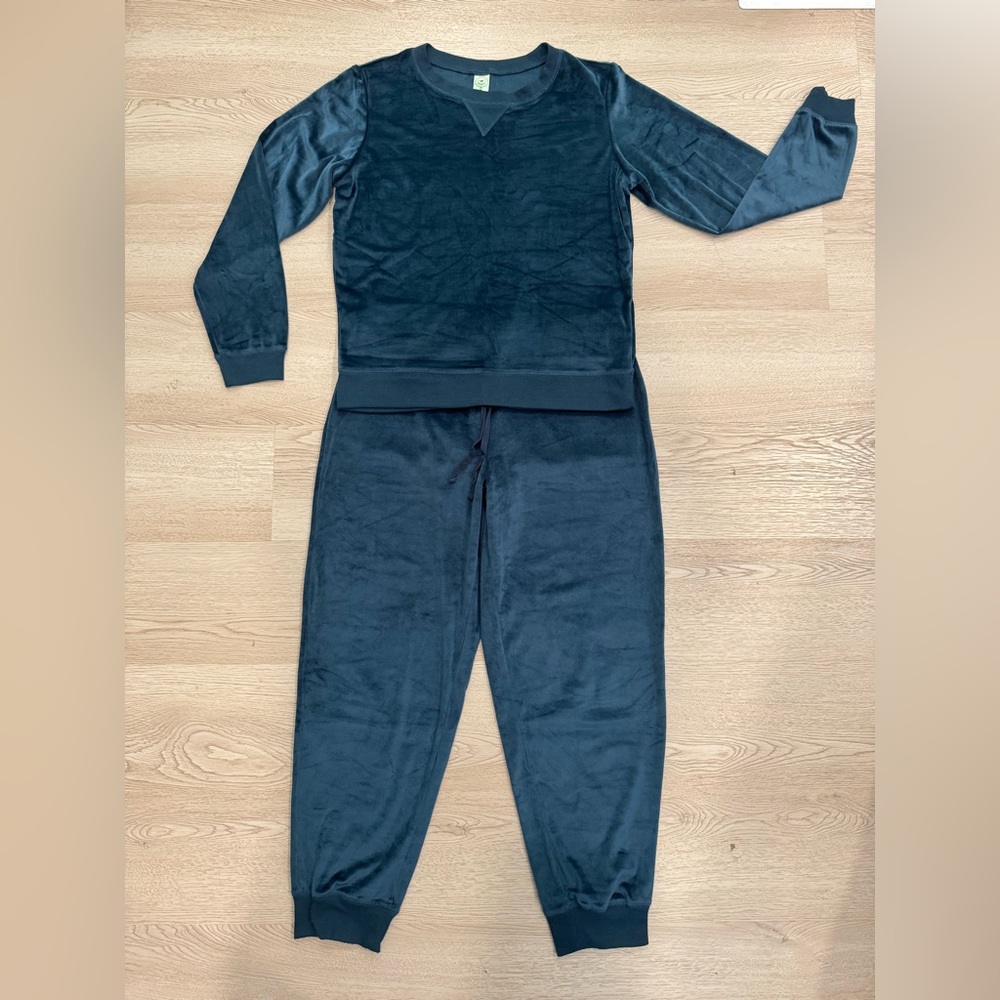 Honeydew Women’s Medium 2pc Teal Velour Lounge Set